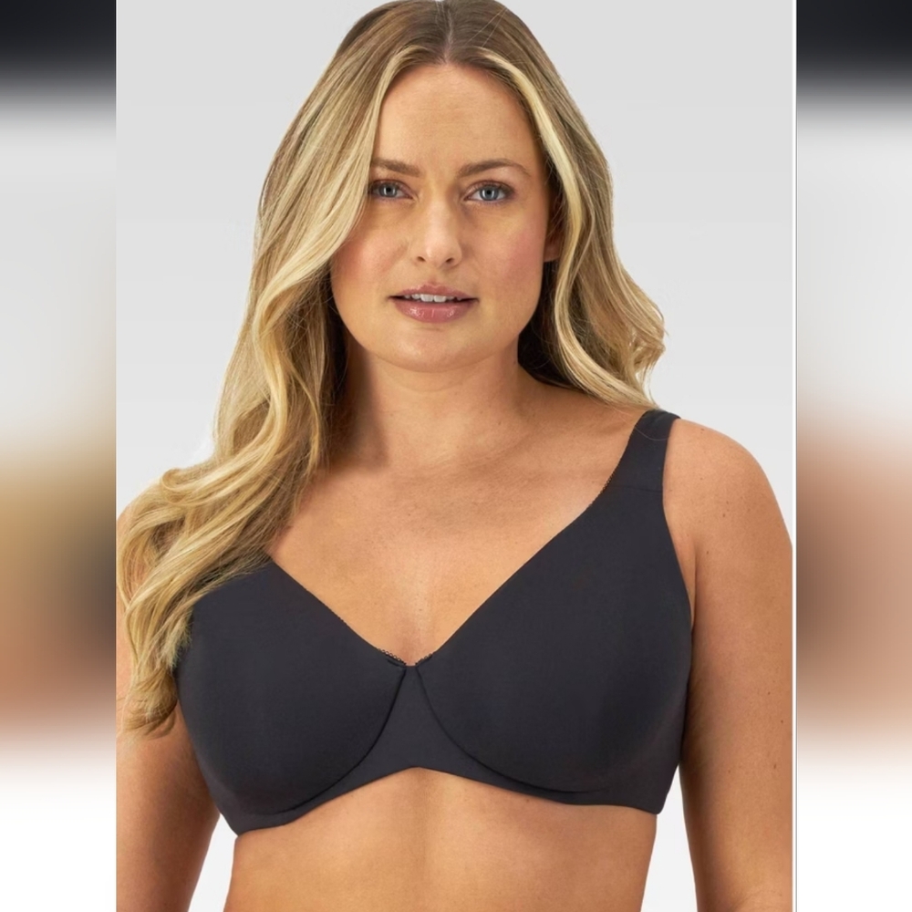 Bali Women's Tailored Underwire Minimizer Full Coverage Bra - Black 36DD